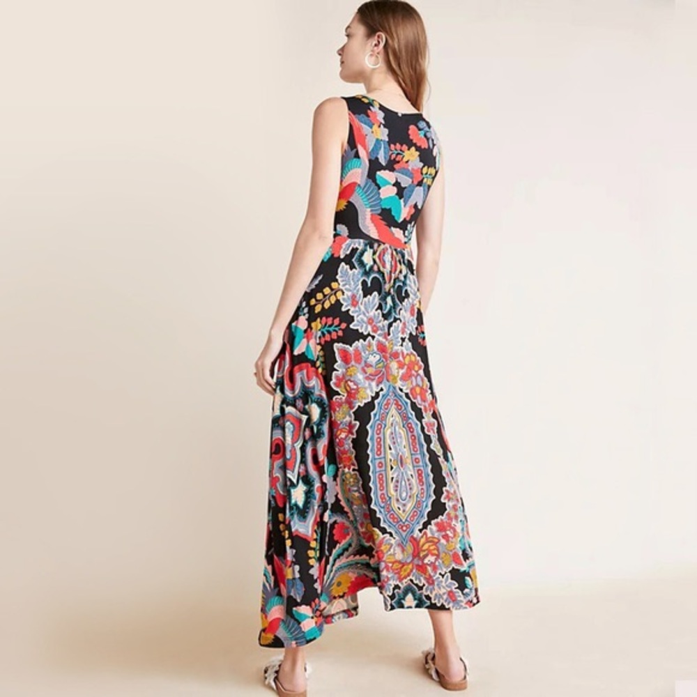 MAEVE Anthropologie multicolor maxi dress Camilla - Picture 3 of 16